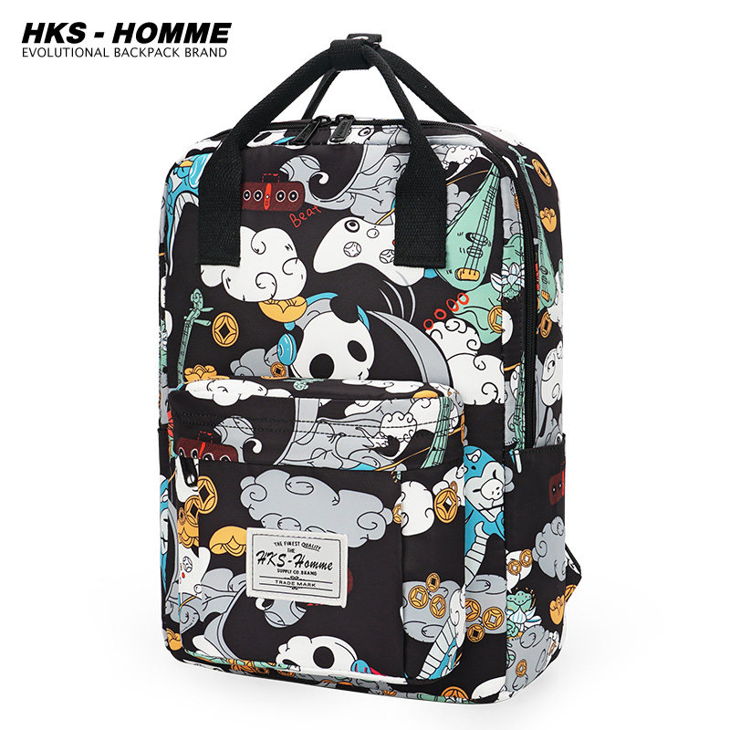 hks-homme2022新款女大学生电脑包 hkshomme双肩背包