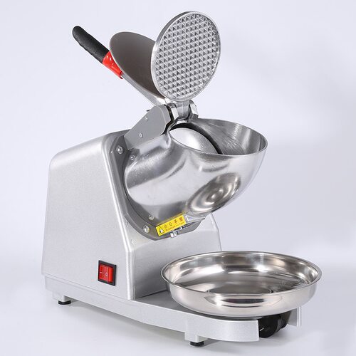 金质酒具玻璃不锈钢电动碎冰机吧台电动绵冰机调酒刨冰机 - 图0
