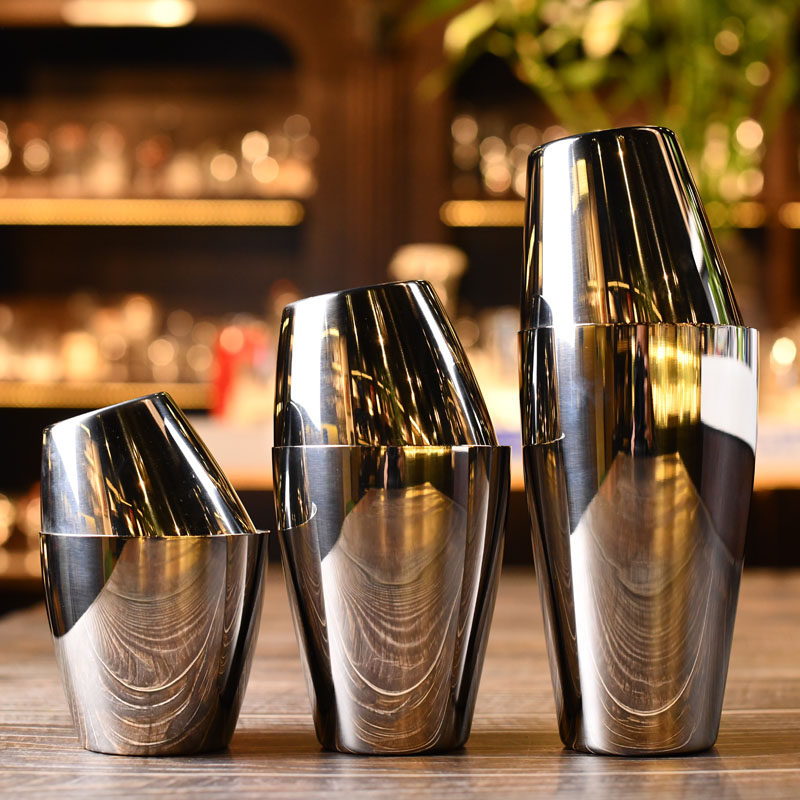 金质酒具日本进口sw和田助波士顿二段式摇酒壶调酒器双厅美式摇壶