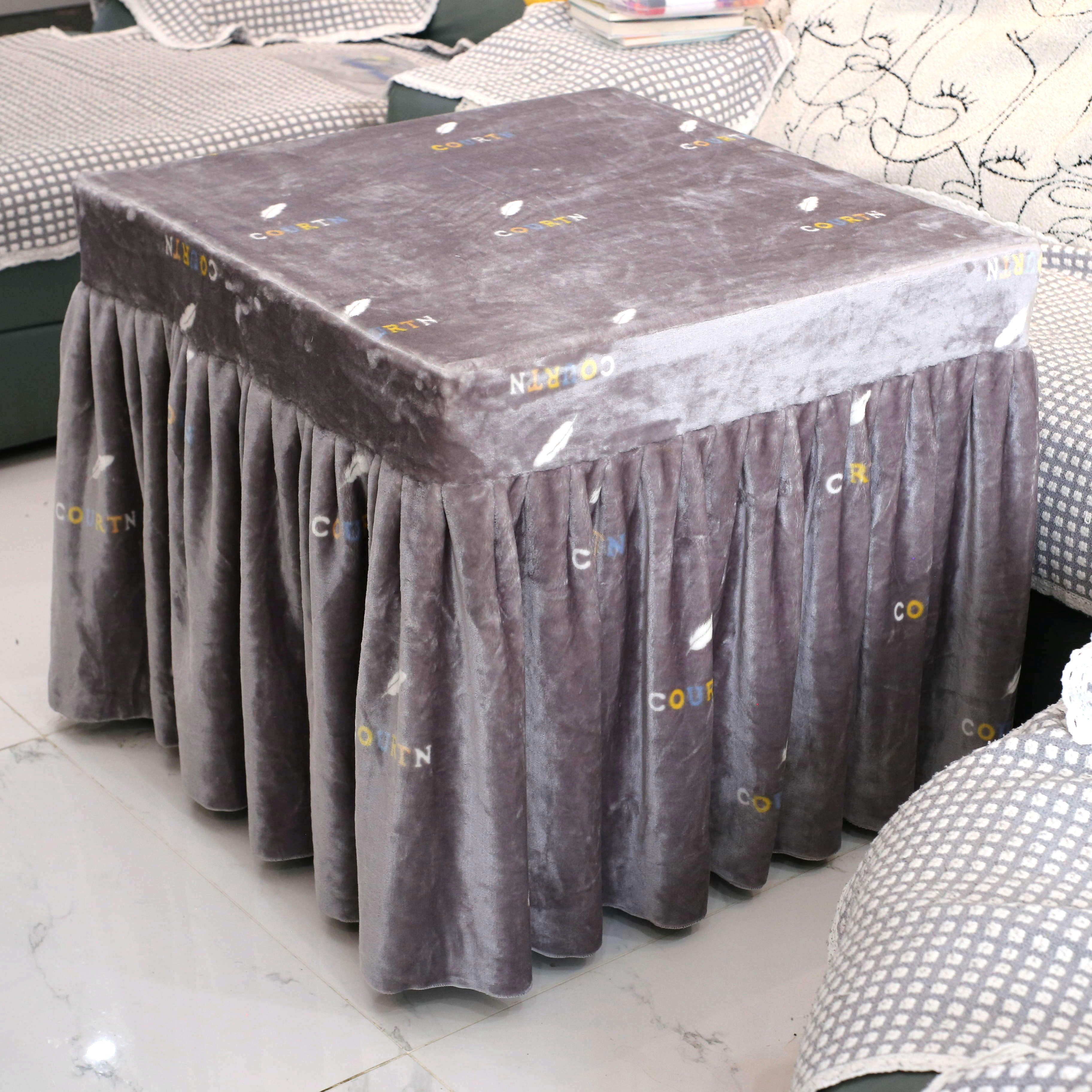 电烤炉套罩双面金貂绒烤火罩烤火被子茶几取暖桌布罩加绒加厚家用,淘宝优惠券,粉丝福利购,淘宝优惠卷