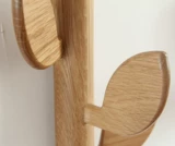 Стена белого дуба, свисающая висящая в гостиной стене -Стеной, скандинавской креативной сплошной деревянной, шляпа, стена, стена