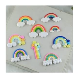 Плетеный браслет из бисера ручной работы, глина, кремовый аксессуар, радужные аксессуары