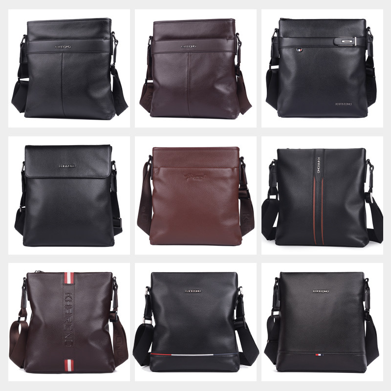 2021新款男士真皮韩版小背包单肩包 kharono男士包袋