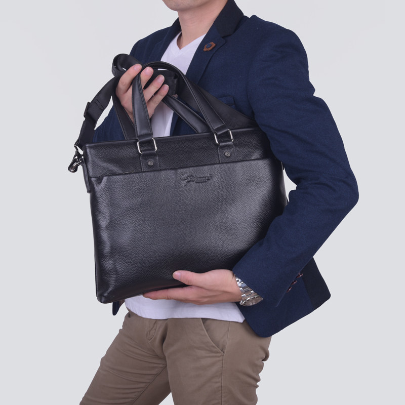 卡欧诺袋鼠男手提包真皮男士包包 kharono男士包袋