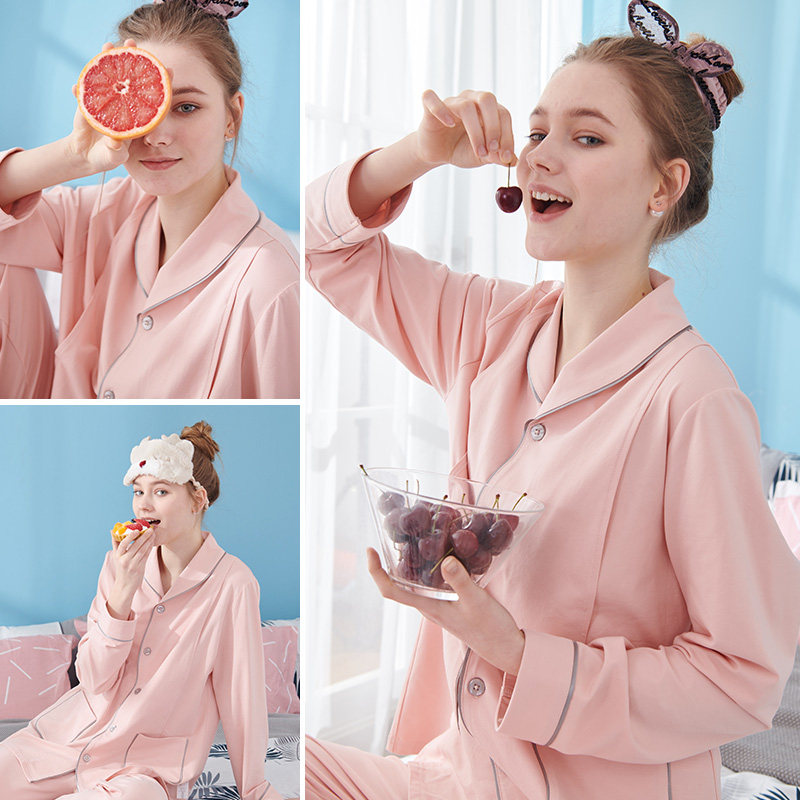 imummy月子服秋冬产后纯棉家居服 imummy家居服套装