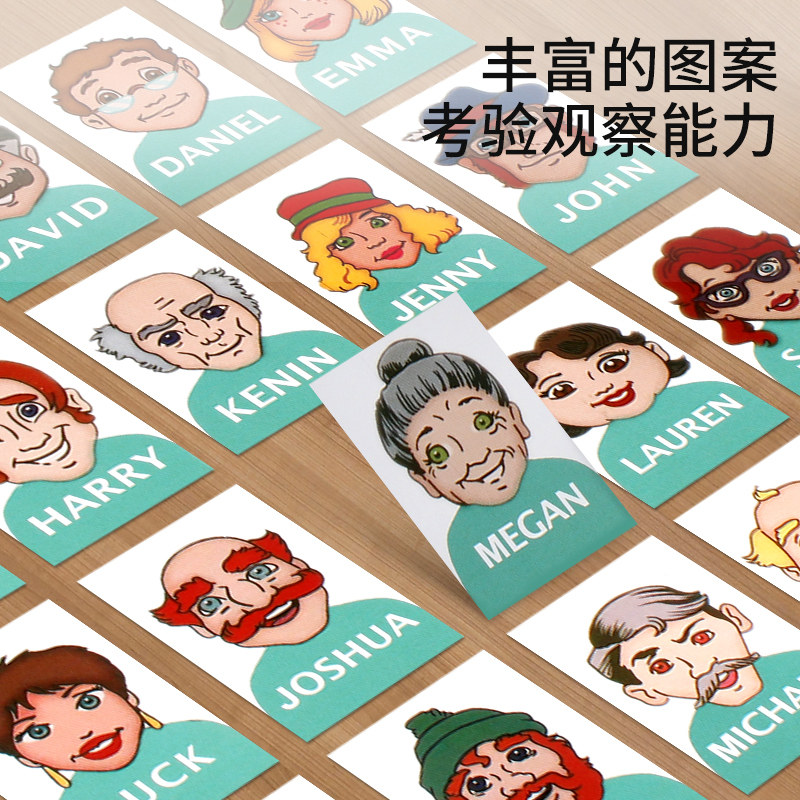 猜猜我是谁桌游益智亲子互动玩具 遥蓝儿童桌面游戏类