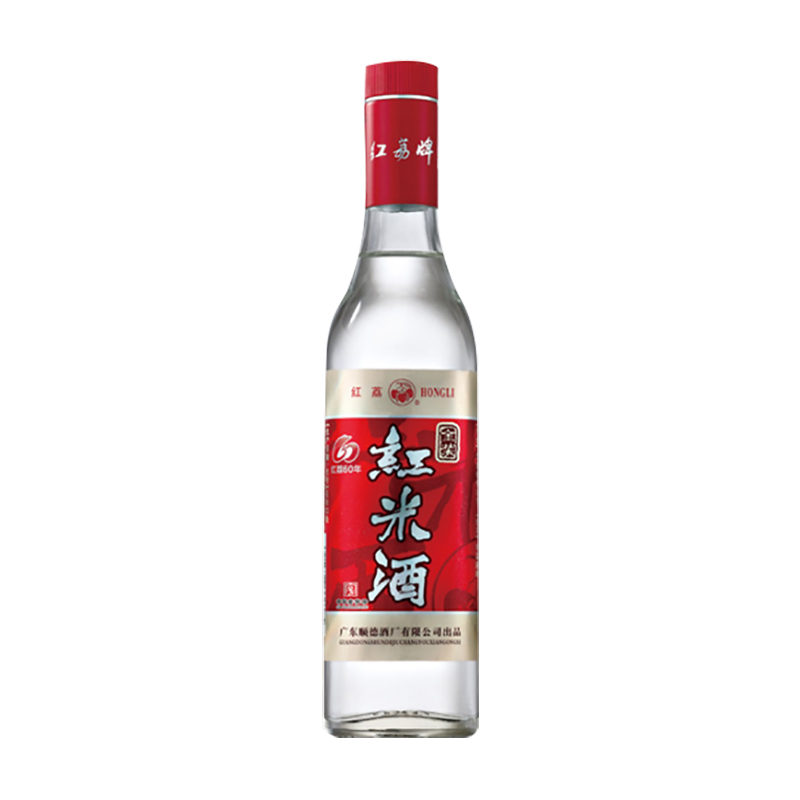 红荔牌金装红米酒30度500ml 瓶装广东低度米酒粮食婚宴白酒