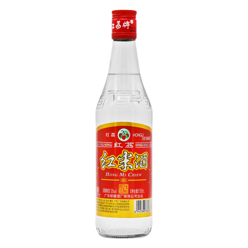 广东顺德酒厂红荔牌出口装顺德红米酒30度500ml*6瓶装 - 图0