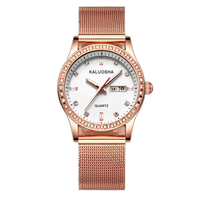 2020新款皮带女士石英学生韩版手表 卡罗莎国产腕表