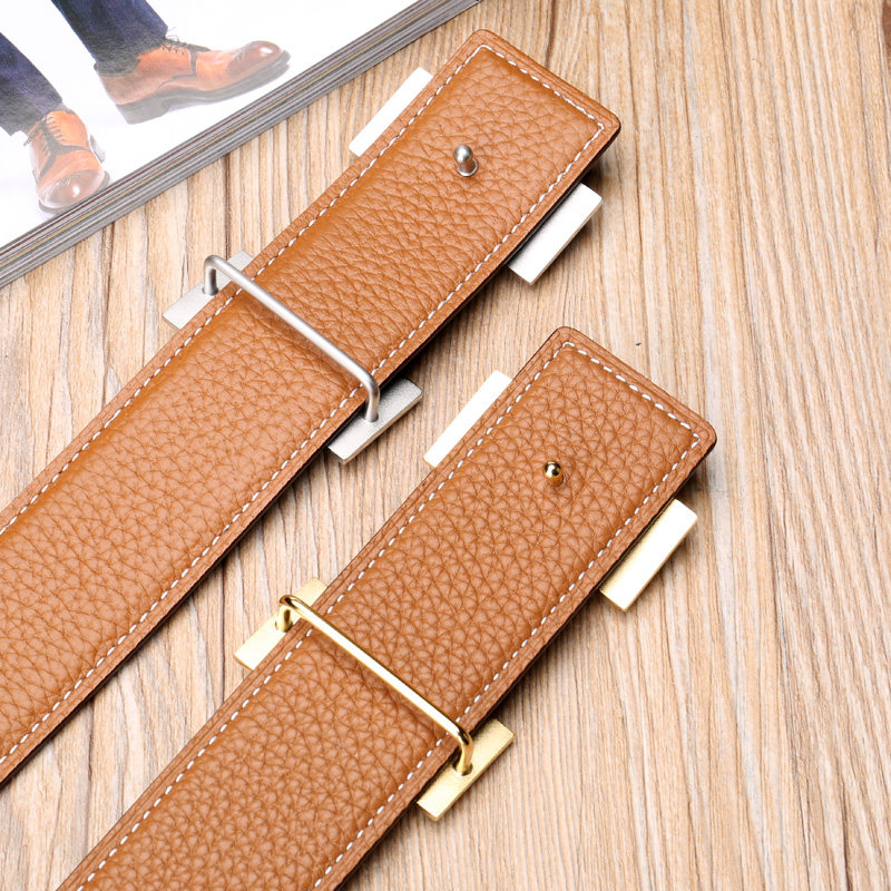 双面头层牛皮不带头皮带男真皮带条无头皮带针扣腰带扣平滑扣裤带,淘宝优惠券,粉丝福利购,淘宝优惠卷