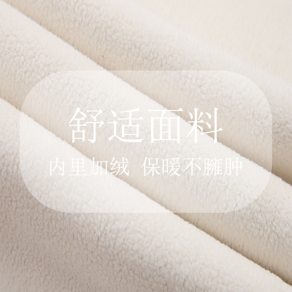 加绒加厚毛呢阔腿裤女窄版直筒裤冬季2025新款糯米裤高腰休闲裤子,淘宝优惠券,粉丝福利购,淘宝优惠卷