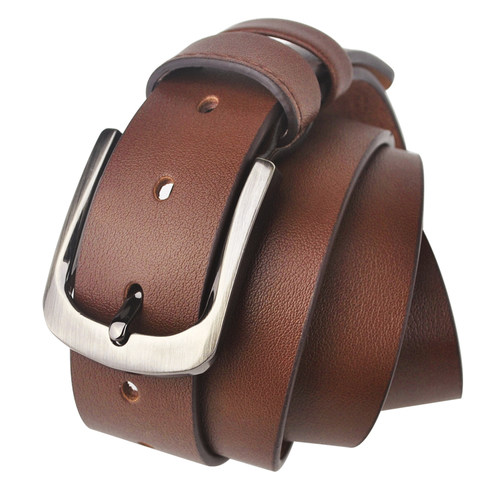 皮带男士真皮青年针扣腰带裤带男潮流纯韩版牛皮时尚款男2025新款 - 图3