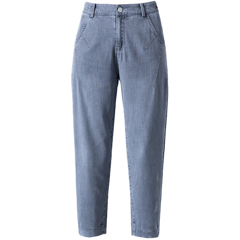 天丝夏薄款2023年新款八分牛仔裤 凌丹娜牛仔裤