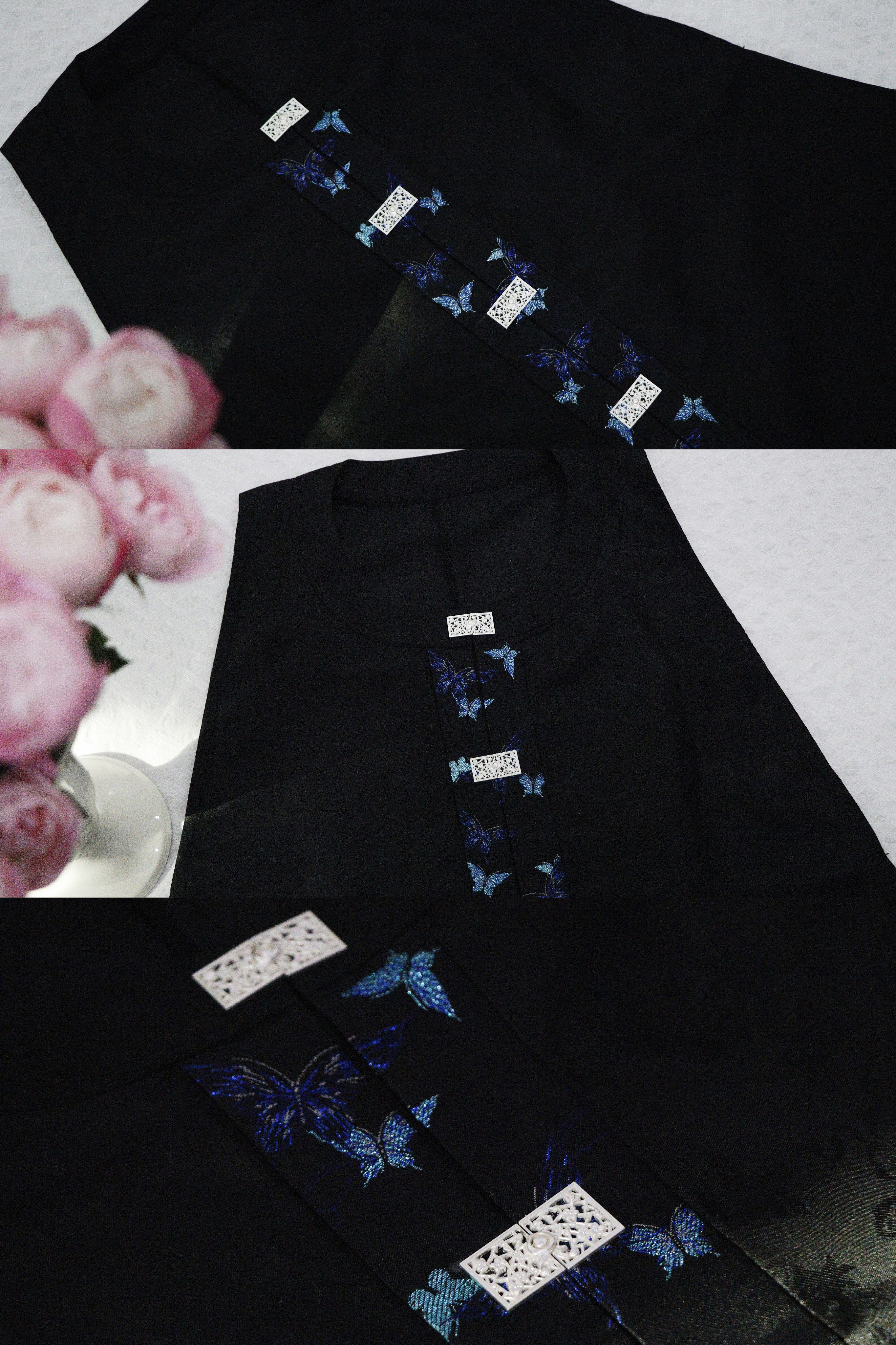 【椿染】蝴蝶 原创定织汉服布料仿妆花眉子衣缘宋明缘边,淘宝优惠券,粉丝福利购,淘宝优惠卷