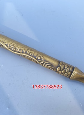 黄铜鞋拔子长柄家用寿星公鞋扒棒老人穿鞋辅助神器长把提鞋器礼品