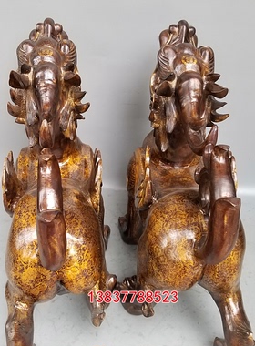 朝天吼睚眦神兽礼品定做铜貔貅