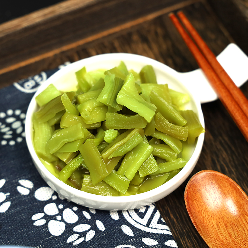 即食贡菜邳州苔干徐州特产响菜腌渍蔬菜咸菜凉拌菜下饭菜不辣180g-图1