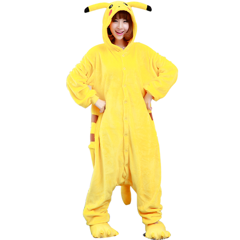 秋冬季法兰绒男女情侣成人可爱睡衣 一阳指服饰睡衣/家居服套装