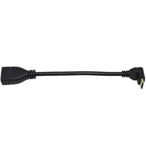 XY Mini HDMI转接头 迷你HDMi公转HDMI母 15cm 直角90度 - 图2