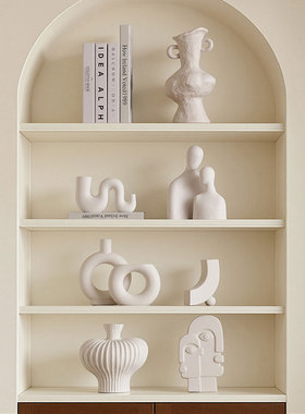 法式中古奶油风花瓶客厅民宿摆设