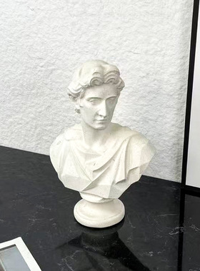 北欧天然石材大卫人物头像雕塑