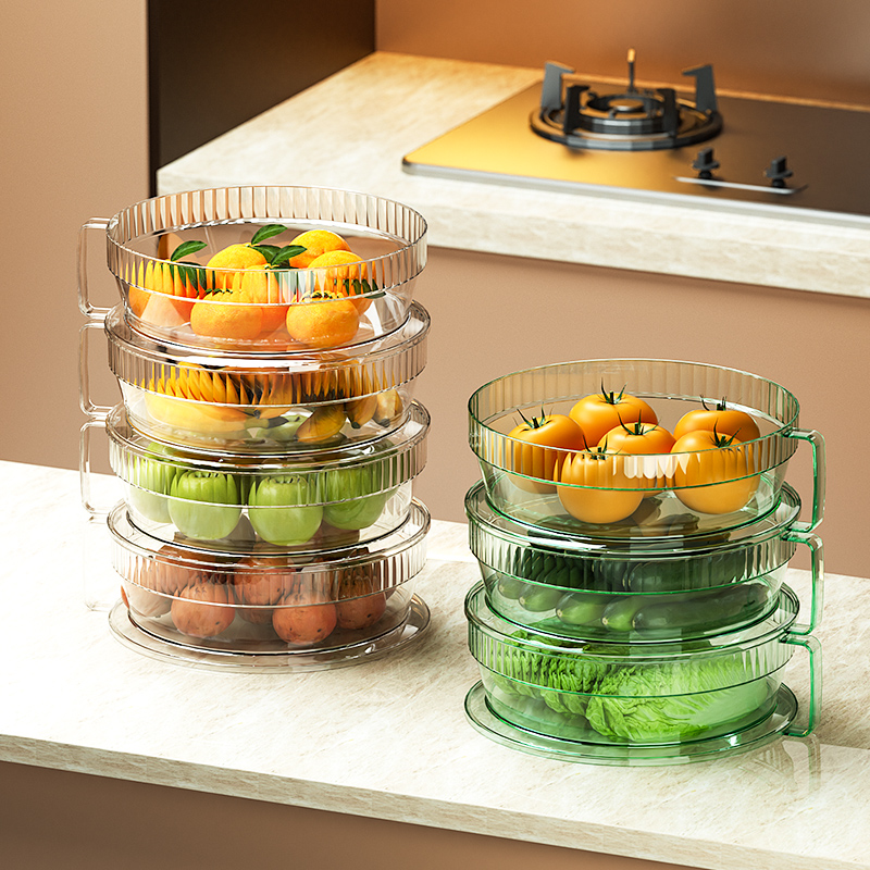 冰箱多层收纳盒厨房神器餐桌罩饭菜罩盖防尘保温遮剩菜食物收纳架 - 图1