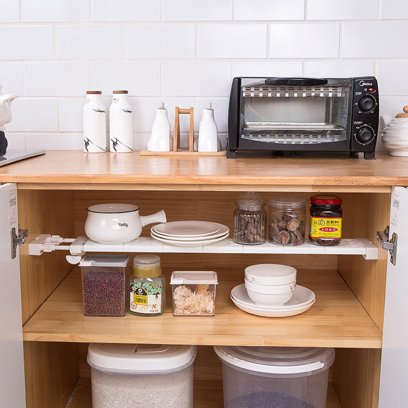 窗台收纳分层隔板厨房窗户免钉置物架浴室分层隔层架阳台伸缩整理,淘宝优惠券,粉丝福利购,淘宝优惠卷