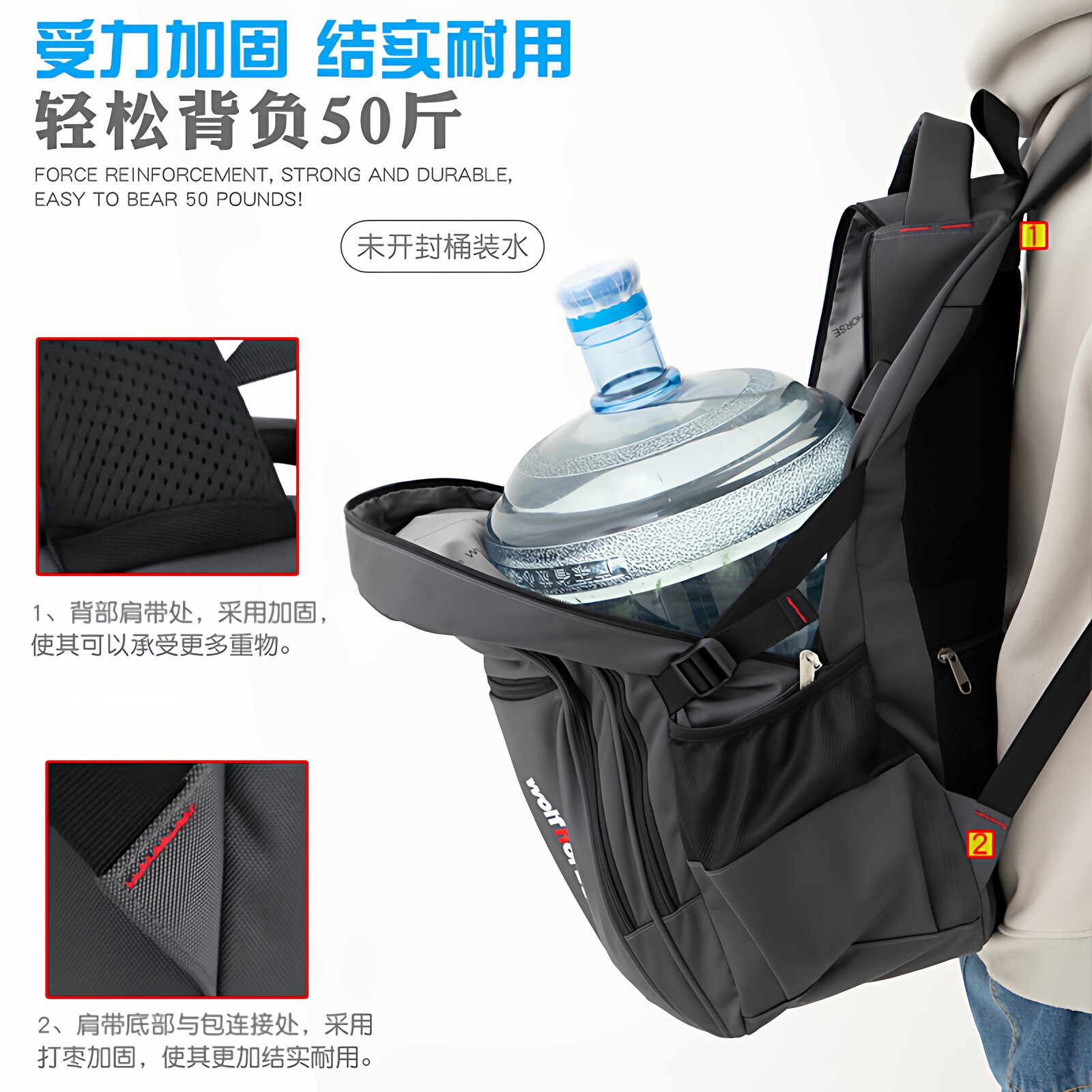 双肩包男士大容量休闲旅游旅行女高中初中学生书包大学生电脑背包