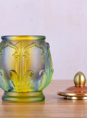 仿古供佛观音大悲水仿琉璃圣水杯佛堂供杯家用净水杯室内用品包邮