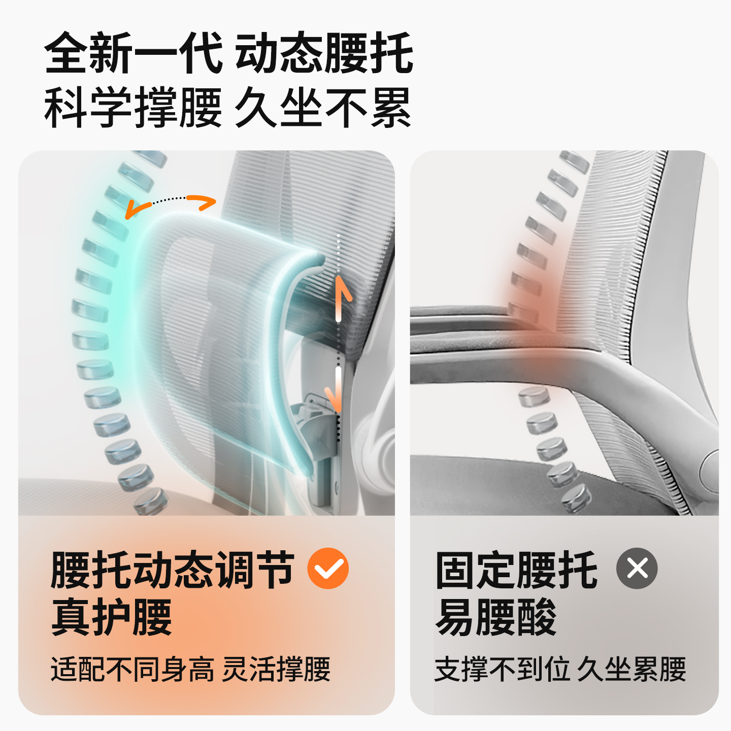 青少年专用学习椅家用书桌中学生椅子护腰座椅初高中生人体工学椅