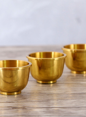 室内供财神爷拜神茶杯酒杯大号