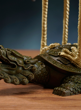 铜龟鹤摆件双鹤寿星祝寿礼品