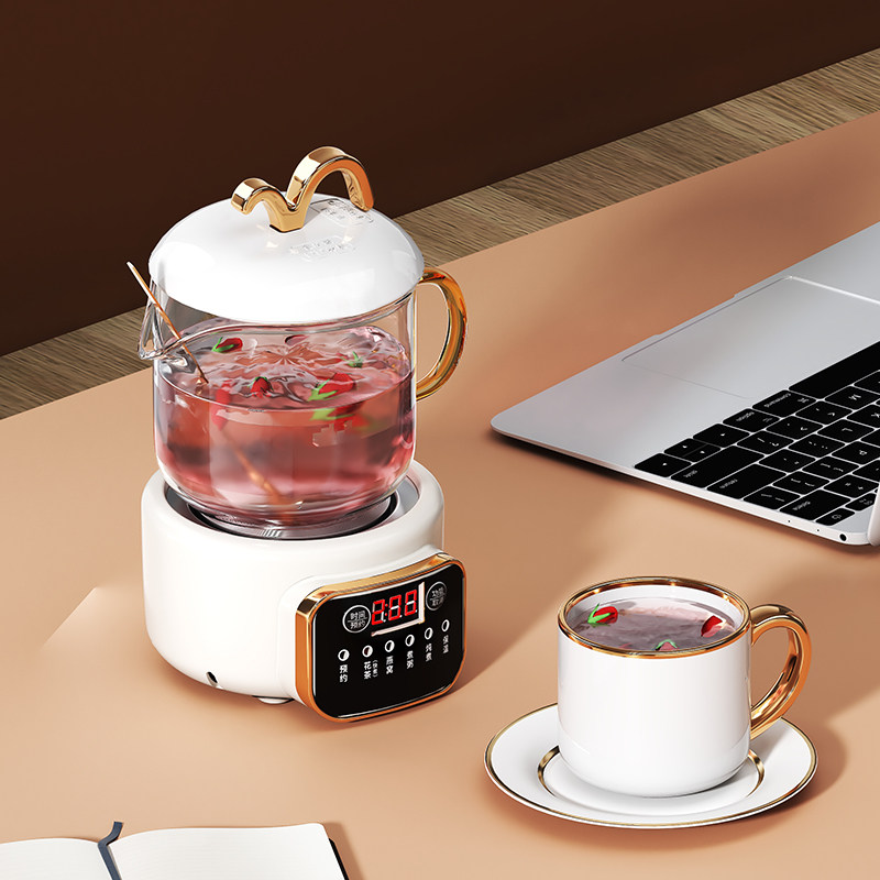 全自动煮茶器家用办公室小型玻璃壶 艾苏恩电器电茶炉/煮茶器/奶茶机
