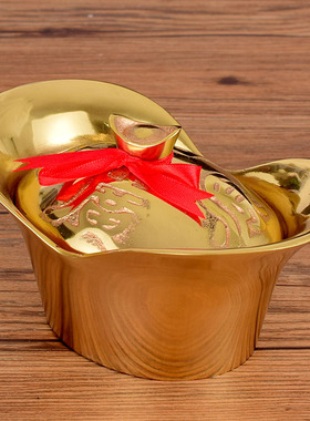 纯铜黄铜家用供水店铺开盖金元宝