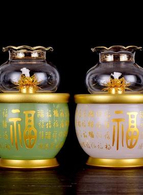 仿琉璃防风调光液体酥油灯