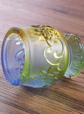 家用供奉酒杯玻璃仿琉璃