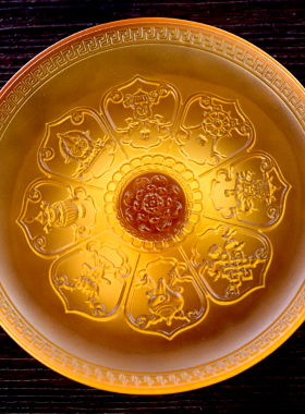 水果盘供盘古法琉璃供佛