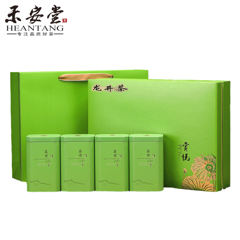 禾安堂旗舰店禾安堂500g正宗龙井茶绿茶年新茶叶雨前西湖春茶礼盒一斤0