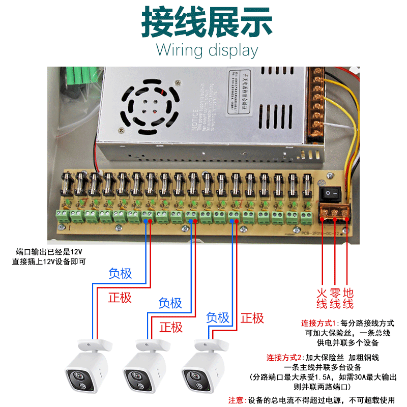 220伏转12V20A集中供电源箱18路线路控制箱30A监控摄像头电源箱,淘宝优惠券,粉丝福利购,淘宝优惠卷