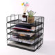 Metal data rack single-layer storage rack three-layer combination A4