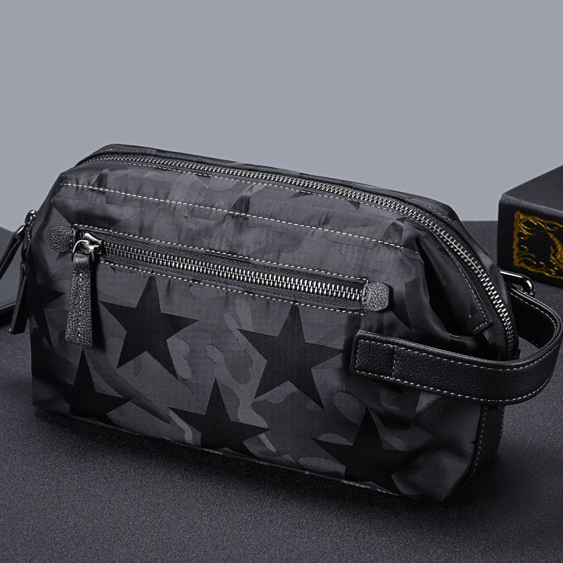 男休闲大容量尼龙帆布男包男士包包 septwolves赤古男士包袋