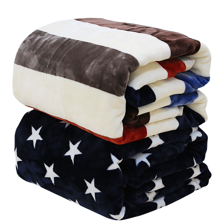 毛毯被夏天空调被法兰绒单人宿舍学生珊瑚绒床单办公室午睡小毯子