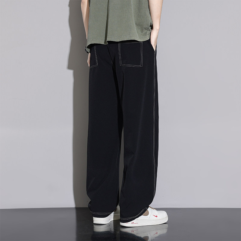 2025冰丝裤子男夏季薄款速干宽松直筒运动弹力空调休闲长裤子男士,淘宝优惠券,粉丝福利购,淘宝优惠卷