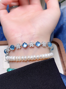 10.13更新【海蓝宝手链】孤品合集天然水晶s925纯银礼物女闺蜜