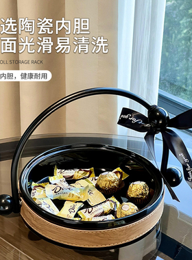 尊慕斯中古风手提果篮