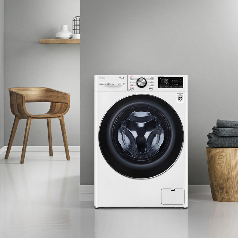 lg fmv10q4w 10.5 kg蒸汽洗衣机 赫千电器洗衣机