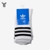 Vớ nam Adidas vớ nữ cỏ ba lá trong ống 3 đôi vớ lưới sọc đỏ thể thao thông thường DX9091 - Vớ thể thao