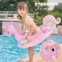 Anti-side turning swimming ring Child thickened seat ring Baby Water Bubble Child Male 3 girl baby inflatable Lifebuoy 2 years old