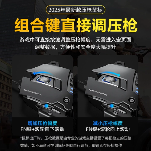 Wrangler Mechanical Game Special E-Sports Mouse Wired Programming Prompraming Pressing Компьютерный офис курица ест молчание