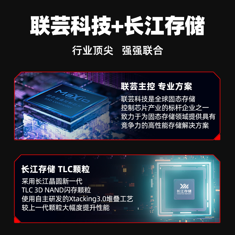 金胜维 m2固态硬盘PCIe4.0x4 NVMe 2242 512G 1TB台式机笔记本SSD - 图2